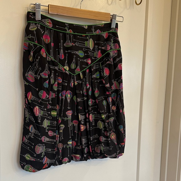 Anna Sui Dresses & Skirts - Anna Sui for Anthropologie Black Silk Bubble Skirt Size 2